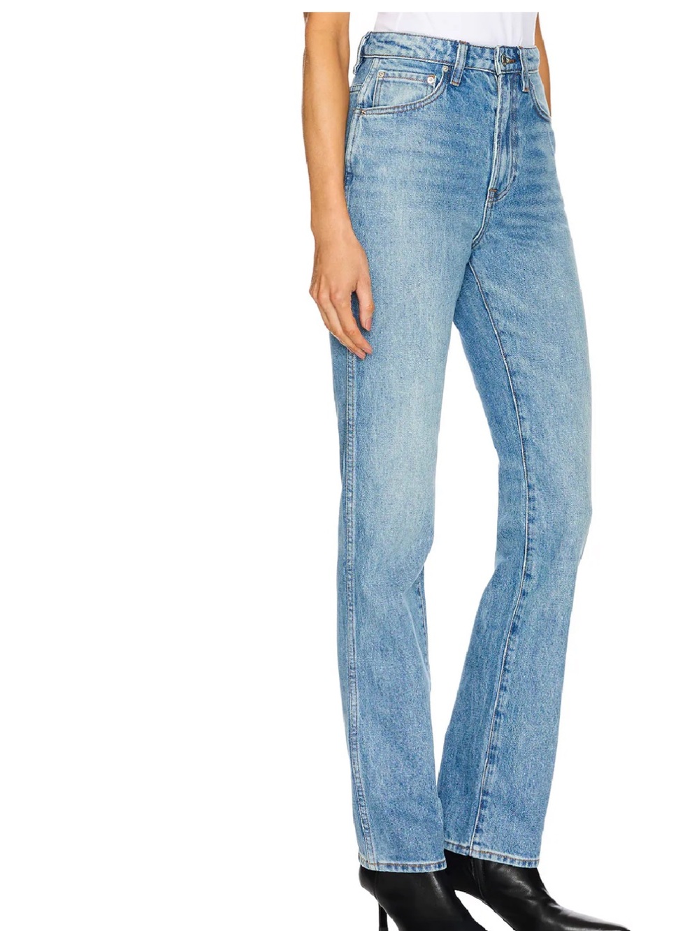 GRLFRND The Sara Super High Rise Slim Straight 28
